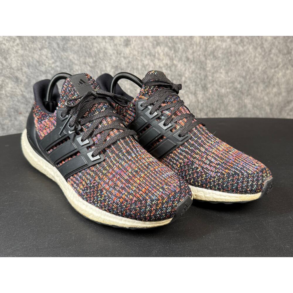 Adidas UltraBoost 4.0 Mens Size 9.5 Running Shoes Black Multicolor No Insoles